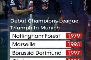 新王福地！慕尼黑举行了5次欧冠决赛，诞生了5次新科冠军