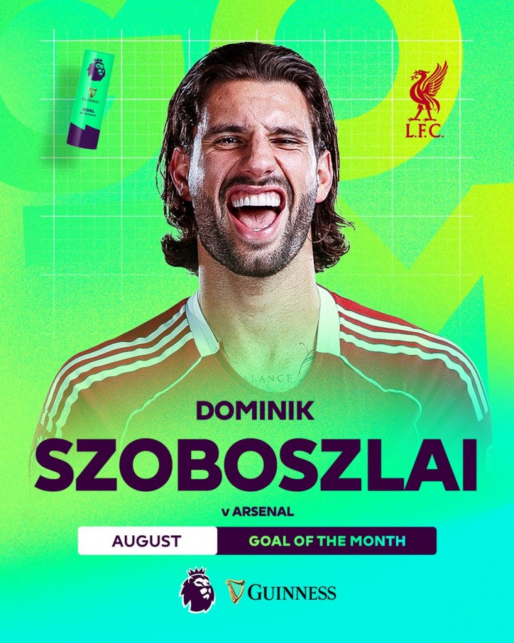 精彩绝伦!索博对阵阿森纳任意球破门,当选英超8月最佳进球